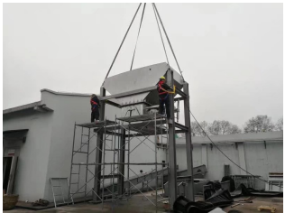 南京現(xiàn)場 皮帶機(jī)即將安裝完成?。?！